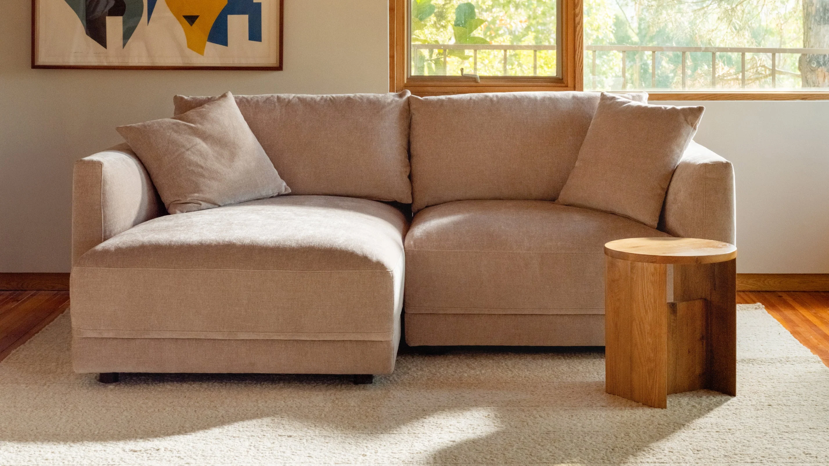 Soft Spot 2-Piece Modular Sectional Left, Cashew - Image 6