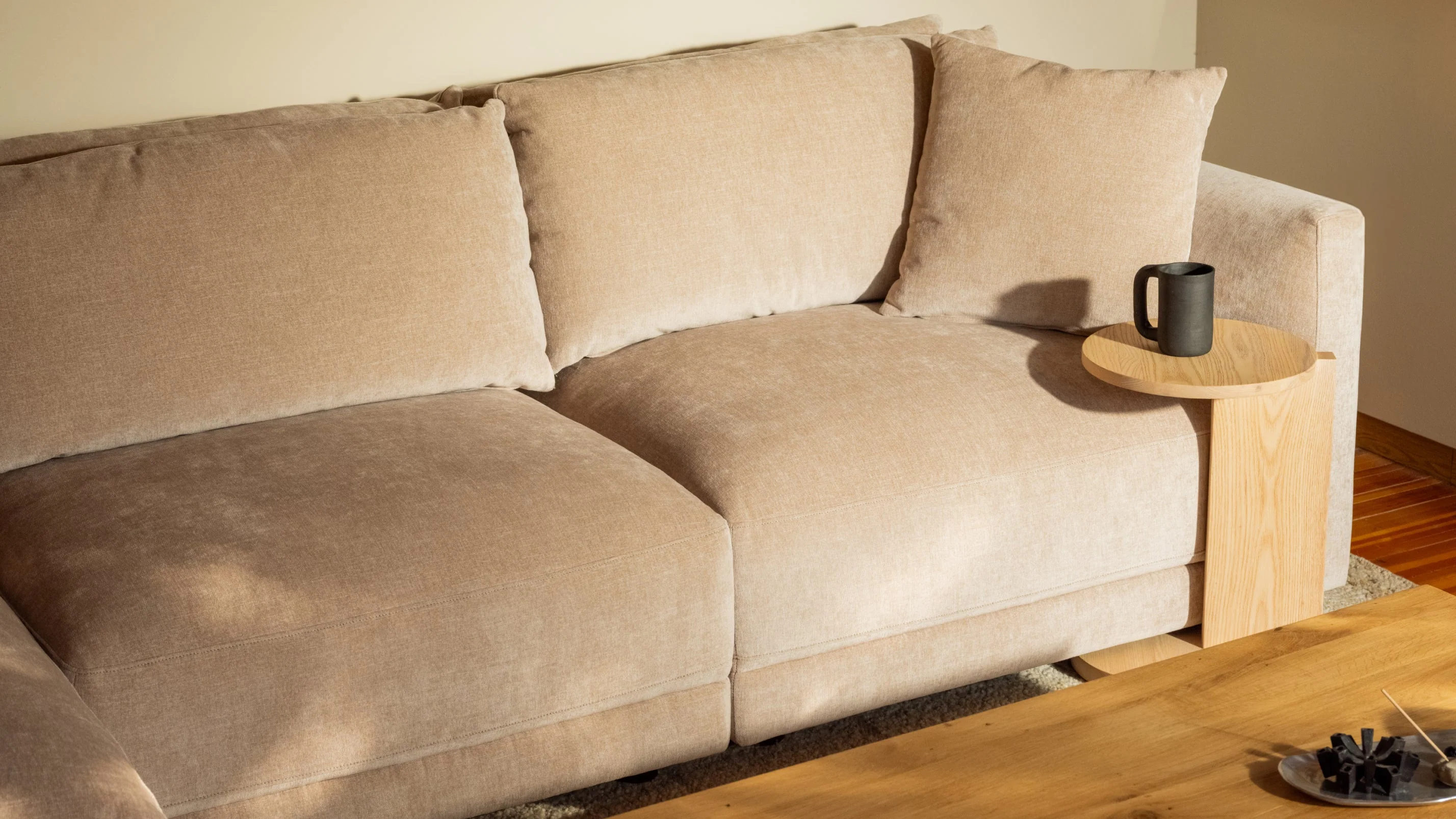 Soft Spot 3-Piece Modular Sectional Left, Cashew - Image 7
