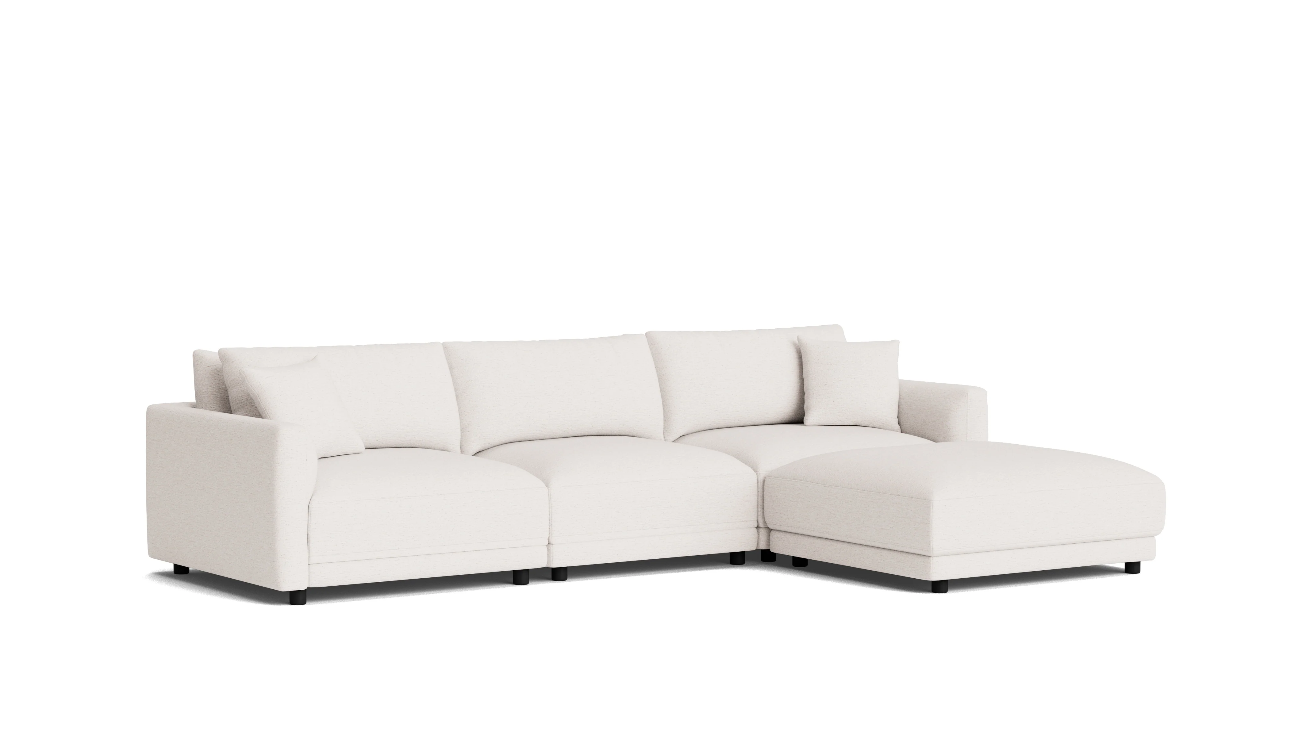 Soft Spot 4-Piece Modular Sectional, Nomad Snow - Image 3