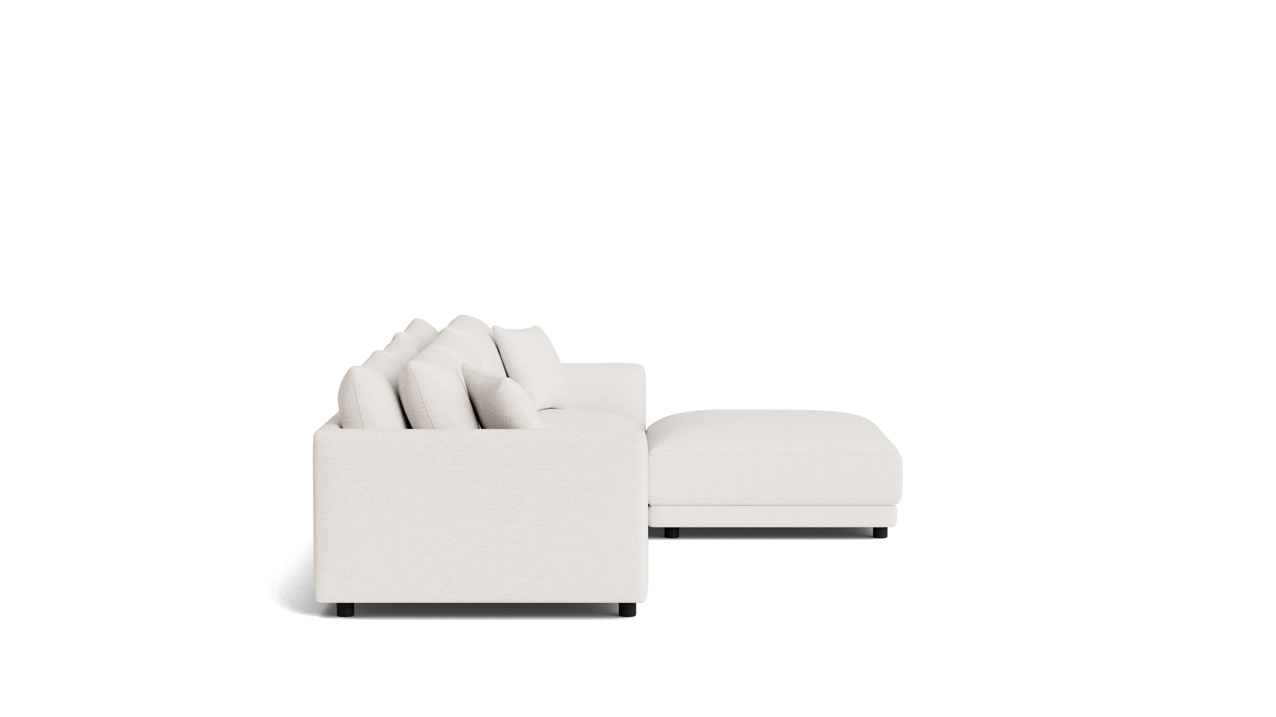 Soft Spot 4-Piece Modular Sectional, Nomad Snow - Image 4