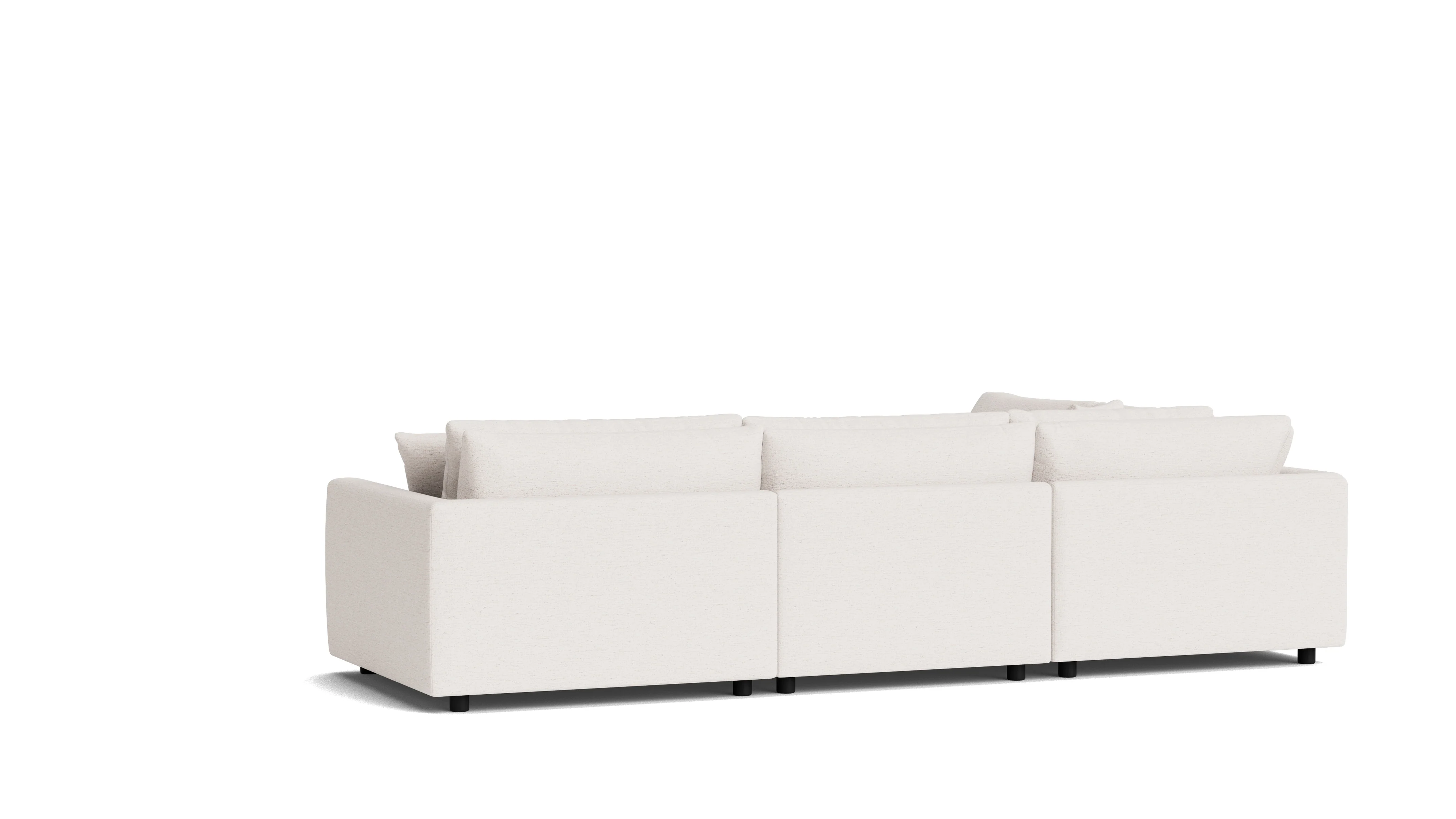 Soft Spot 5-Piece Modular Sectional Left, Nomad Snow - Image 5