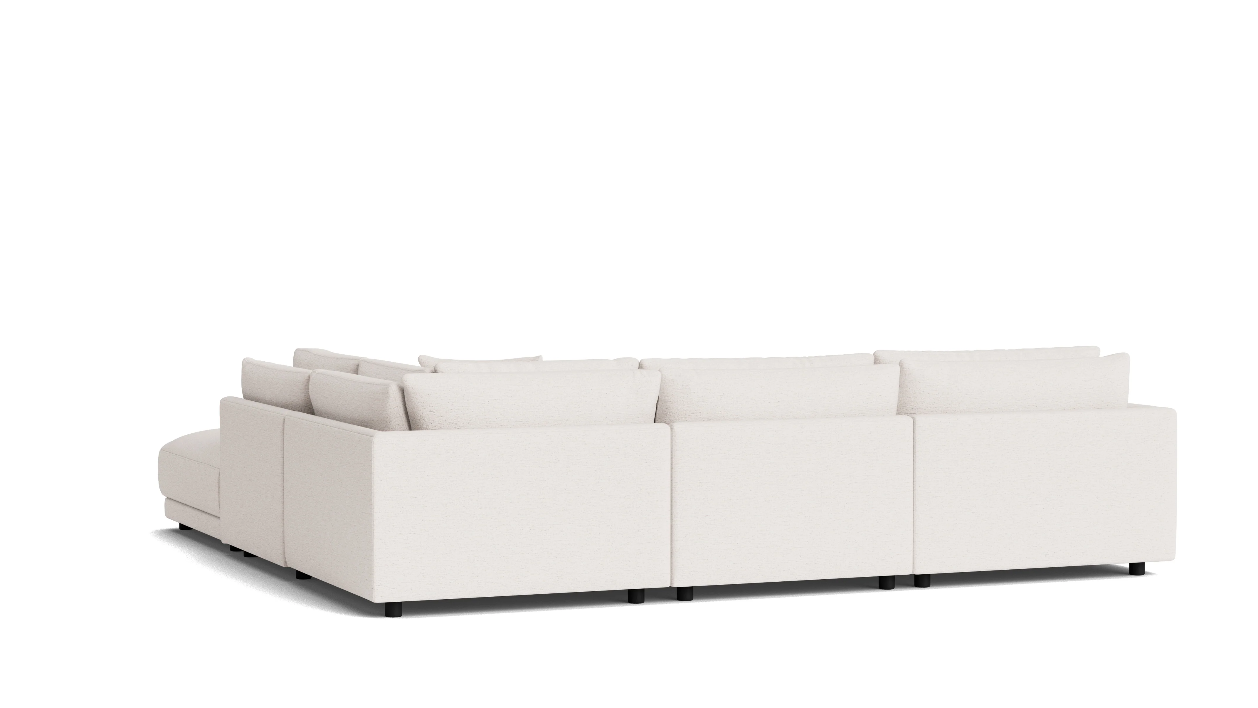 Soft Spot 5-Piece Modular Sectional Right, Nomad Snow - Image 5