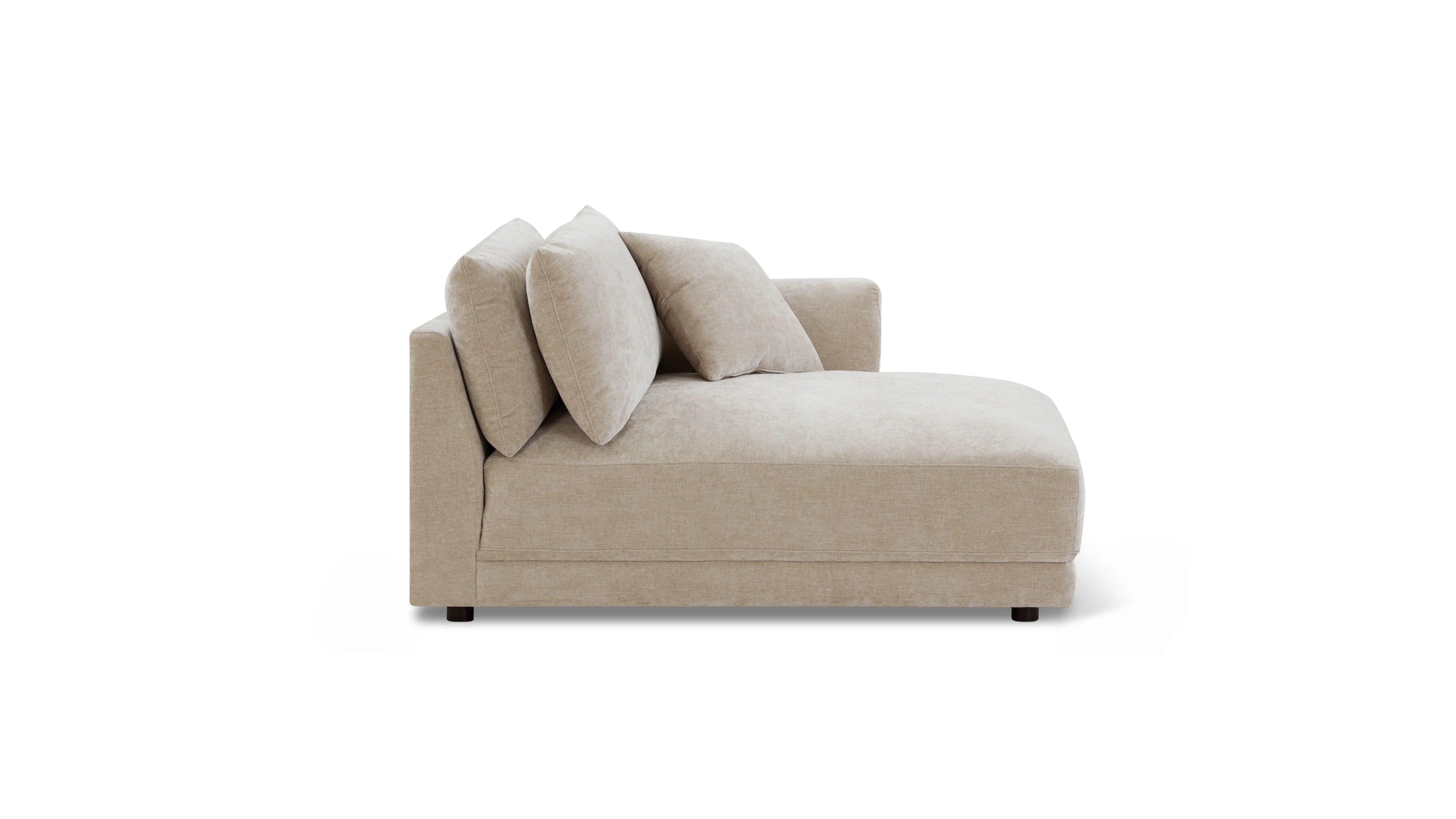 Soft Spot Right Arm Chaise, Cashew - Image 3