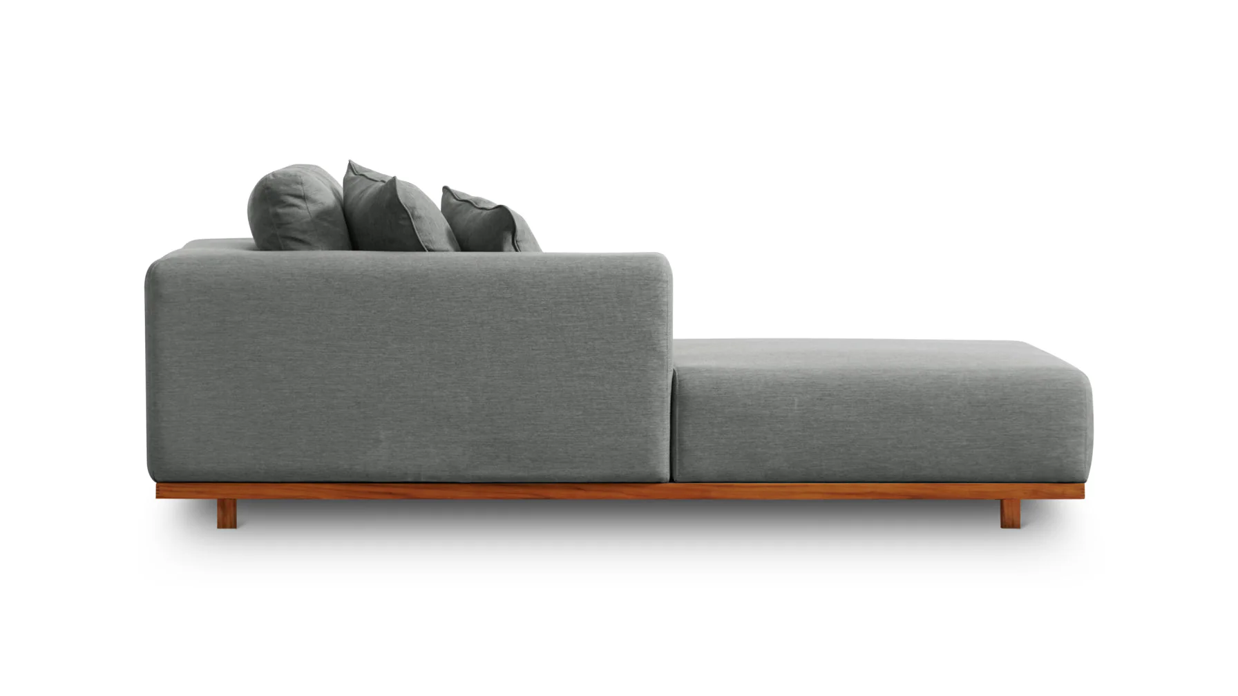 Sunny Days Outdoor Chaise, Left Facing, Pepper - Image 4