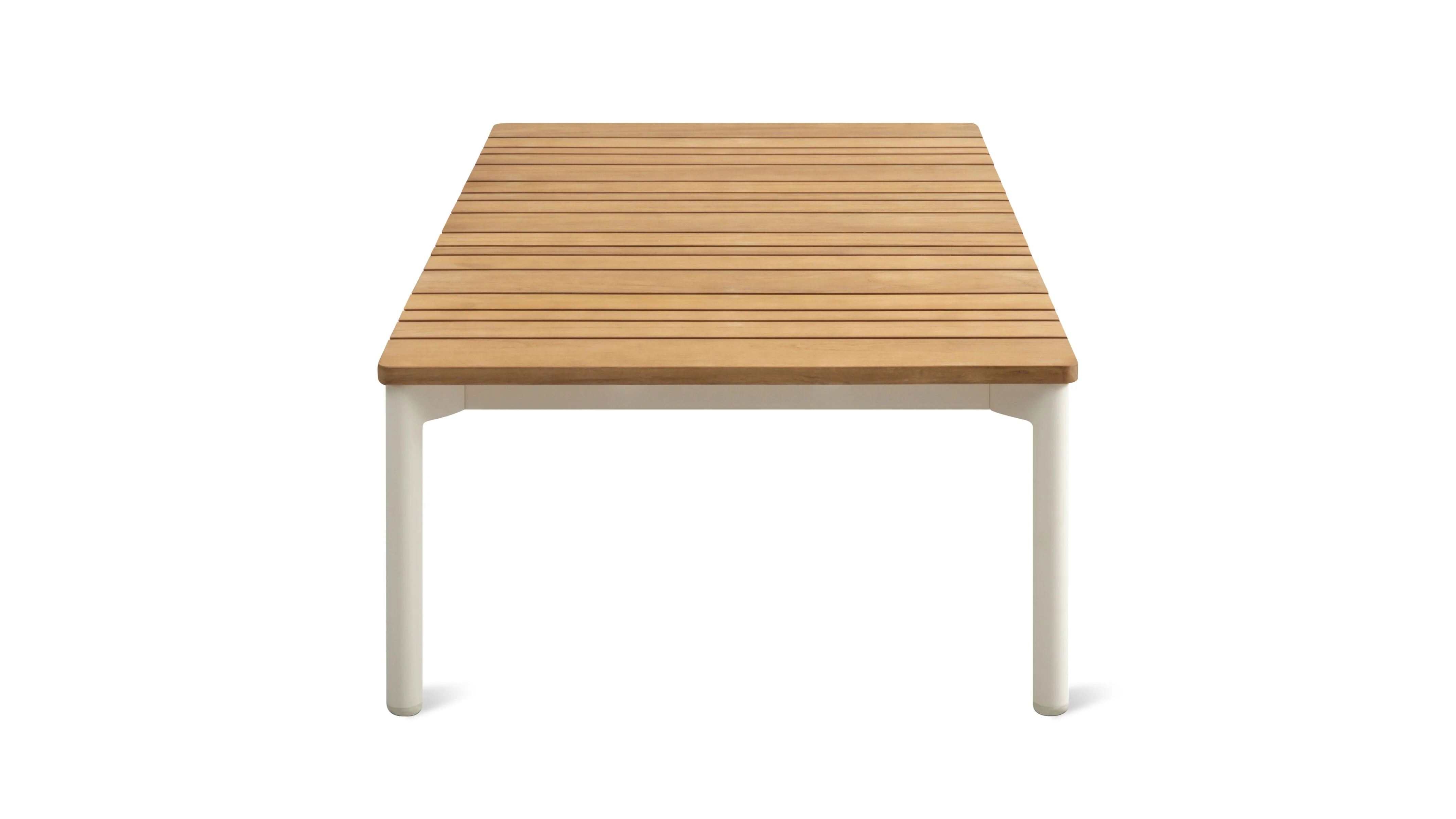 Sweet Escape Outdoor Coffee Table, Ivory/Teak - Image 4