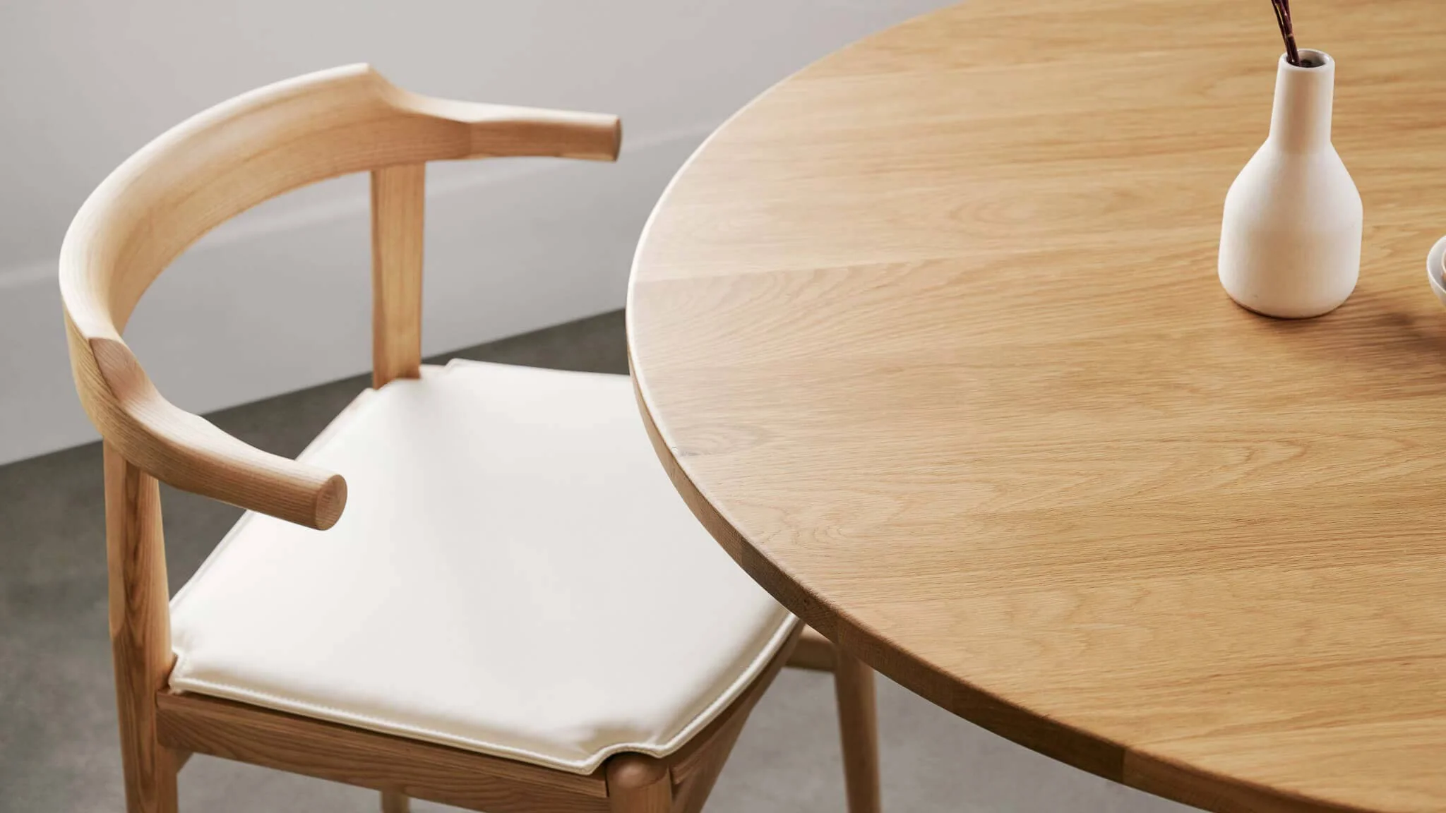 Seat Cushion - Tuck In Dining Chair, White - Image 3