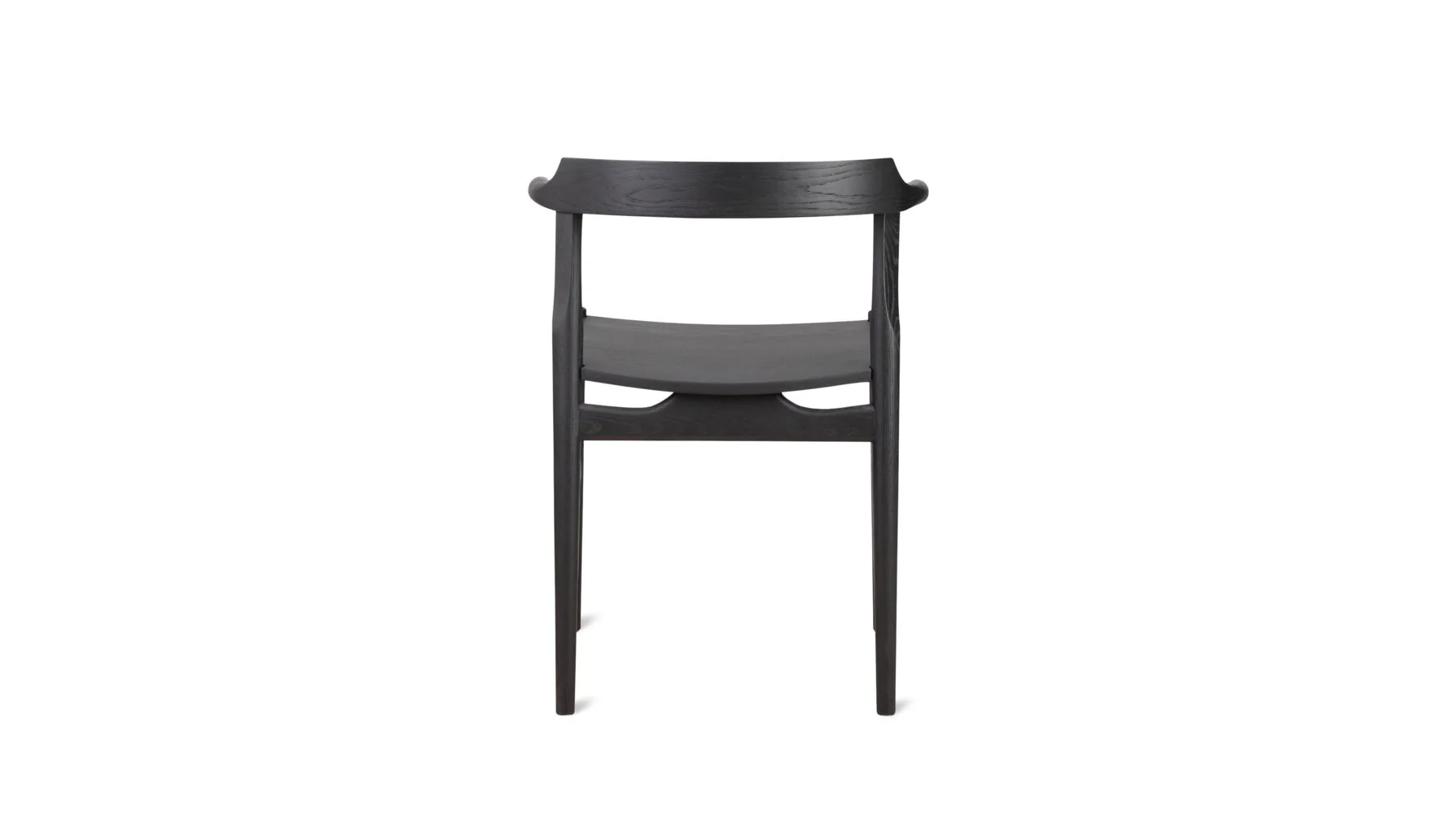 Tuck In Dining Chair, Wood Seat, Black Ash - Image 7