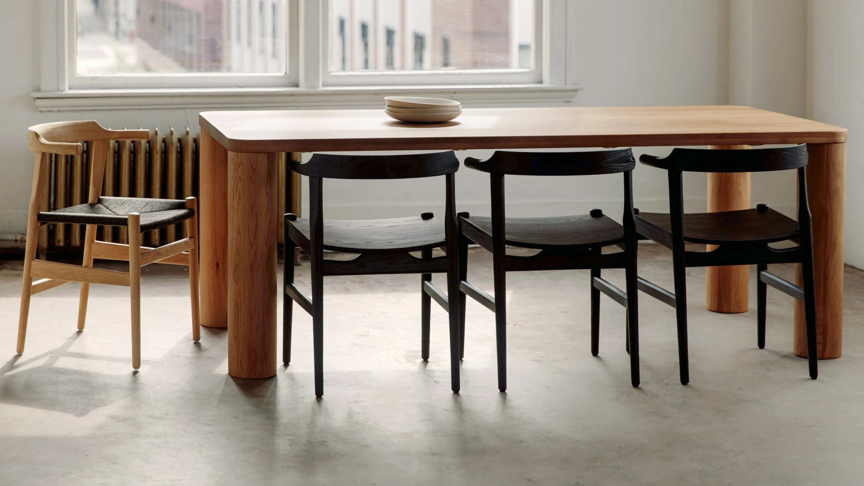 Tuck In Dining Chair, Wood Seat, Black Ash - Image 8