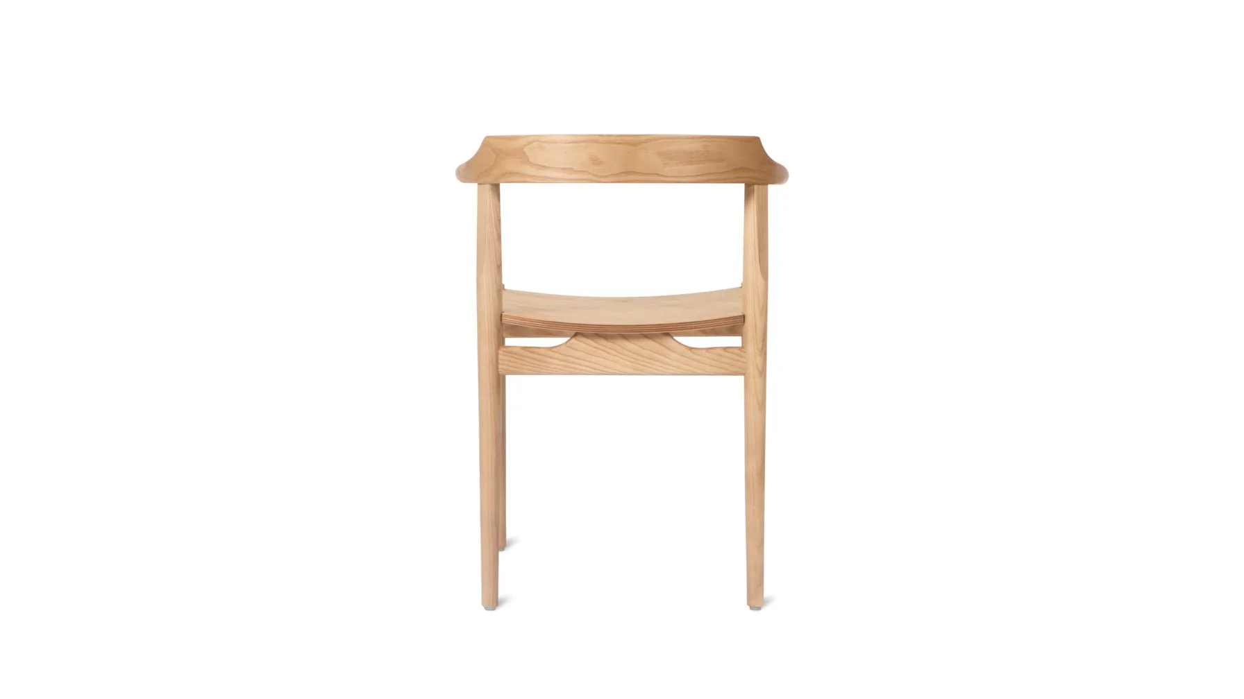 Tuck In Dining Chair, Wood Seat, Stained Oak - Image 7