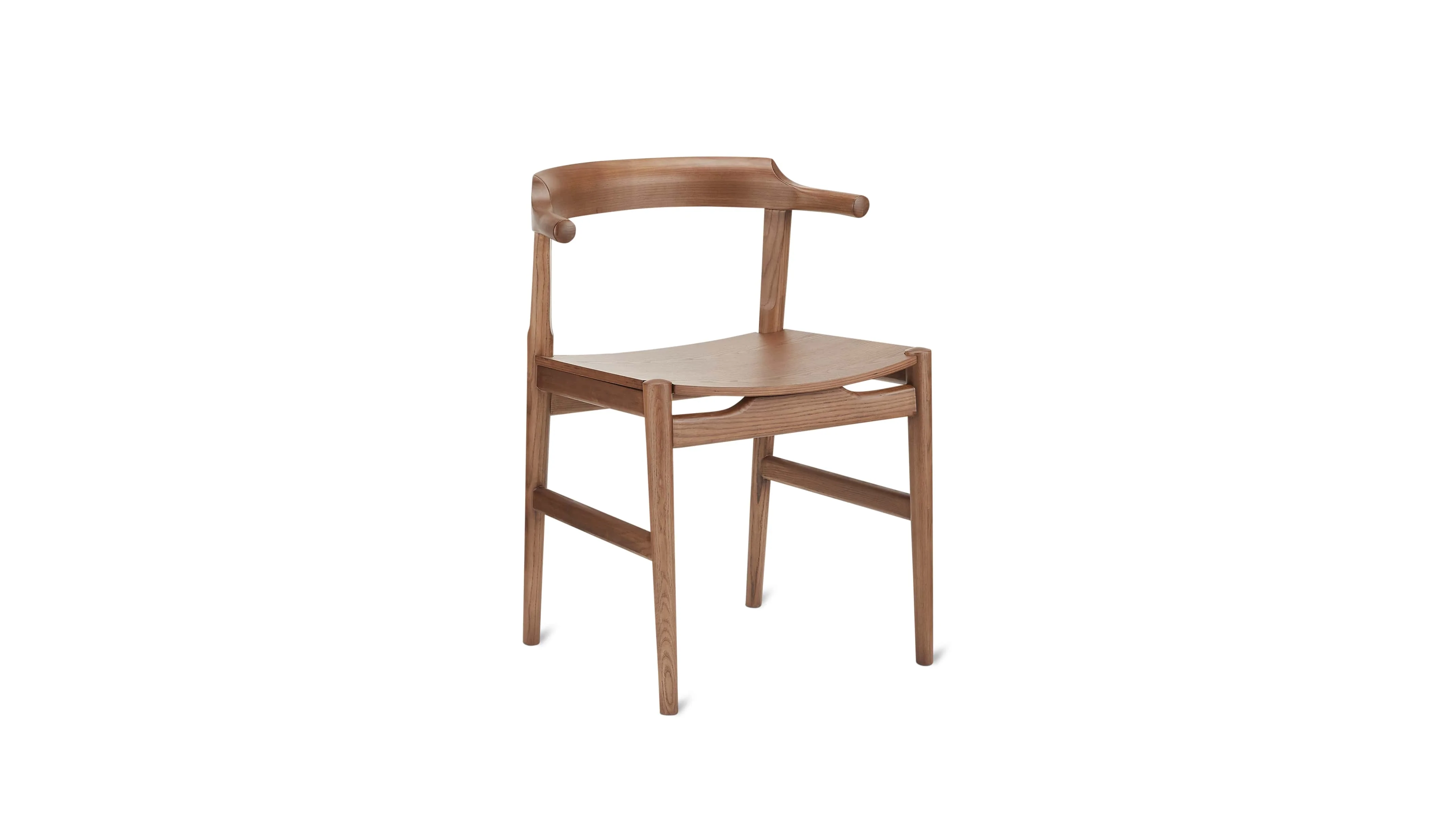 Tuck In Dining Chair, Wood Seat, Stained Walnut - Image 3
