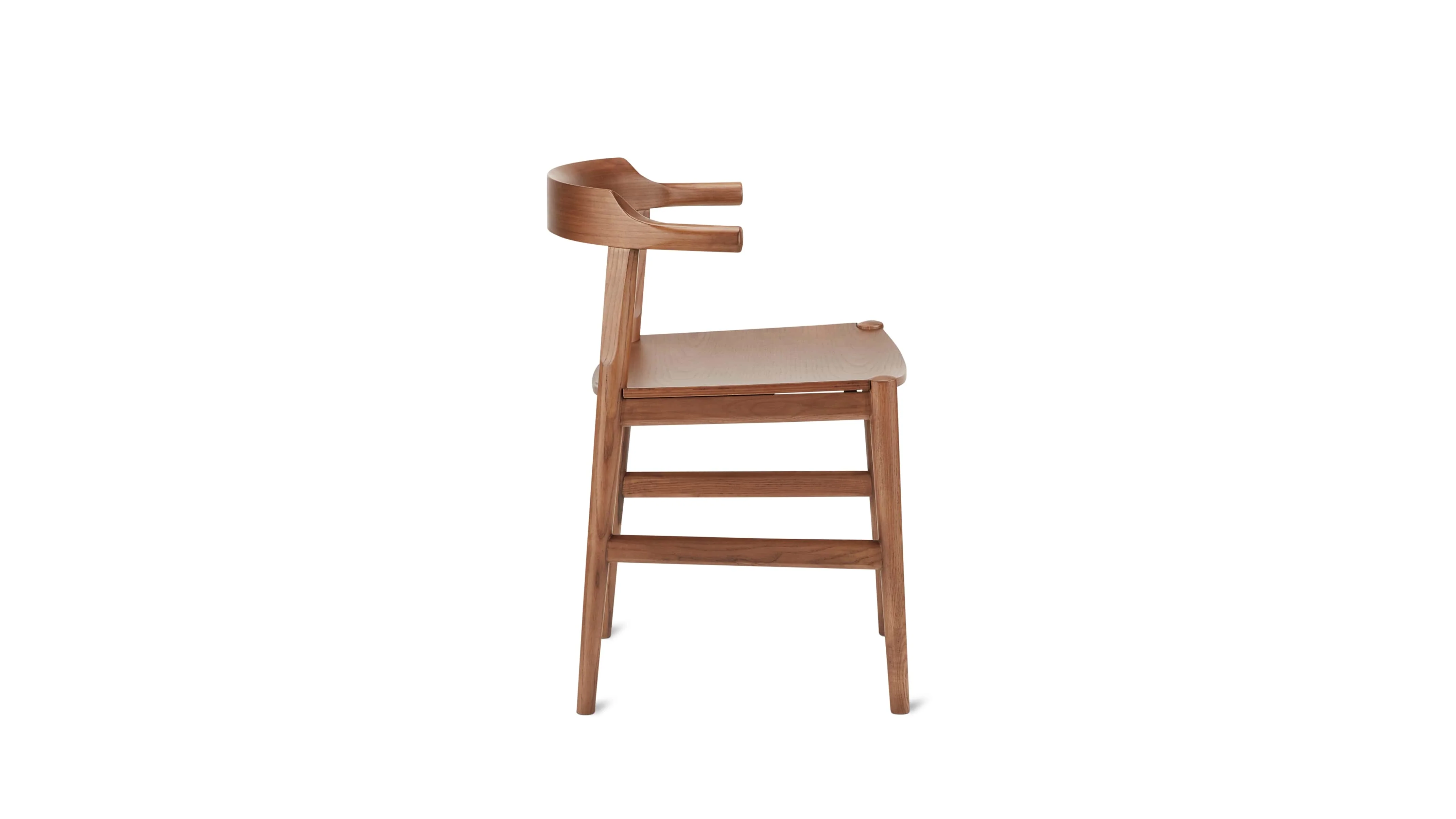 Tuck In Dining Chair, Wood Seat, Stained Walnut - Image 4