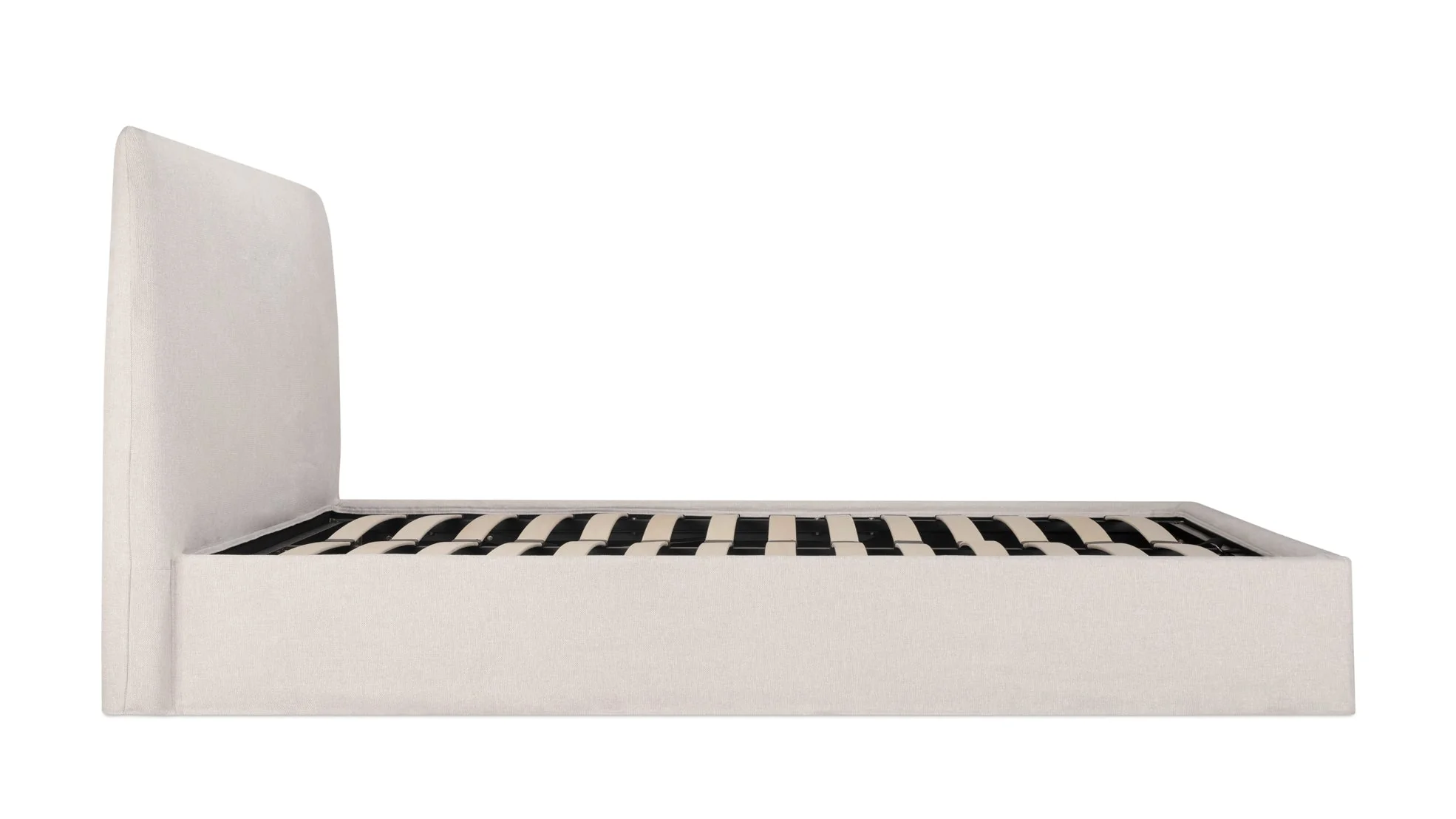 Wave Storage Bed, Queen, Latte - Image 8